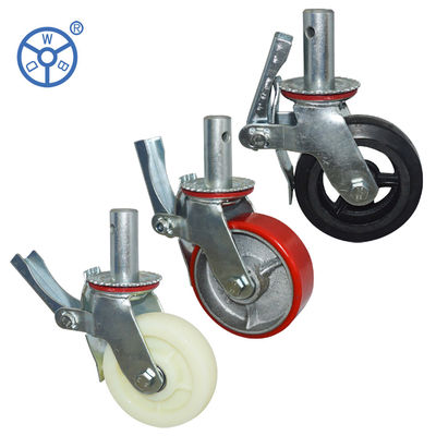 Heavy Duty Scaffolding Casters With Zinc Plated Bracket
