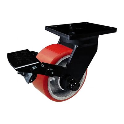 837lbs Wheel Capacity Industrial Caster Zinc Painted Bracket Surface Treatment Heavy Duty Durable Transport Caster Wheel
