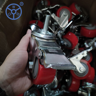 Good price Double Ball Bearing Heavy Duty Rubber Caster Wheel 8 Inch and Sturdy 3 to 8 Inches Diameter Perfect for Industrial Carts online