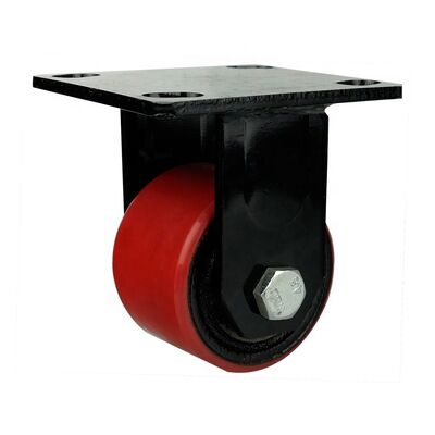 buy 450-850kg Loaded Capacity Polyurethane Casters 150mm Wheel Size PU Iron Wheel Material Heavy Duty Wheels for Industrial online manufacturer