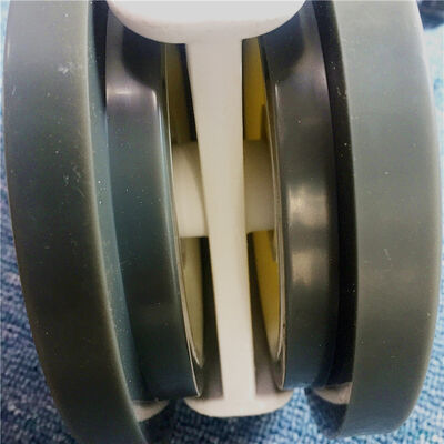 Good price 194mm height black pu caster wheel hollow core industrial grade caster wheel for heavy duty carts equipment and machinery online