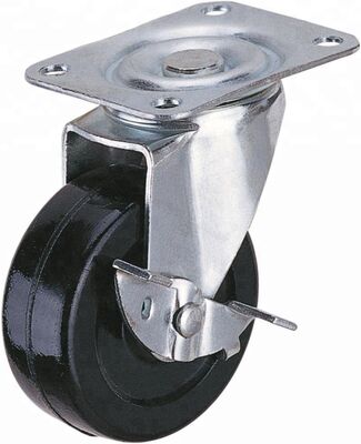 Good price Rubber Casters Steel Rubber Wheel Material Suitable Indoor Outdoor Heavy Duty Industrial Applications online