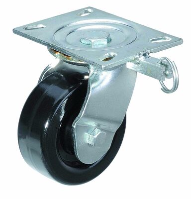 Good price 3 to 8 inches wheel diameter rubber casters wheels elastic soft orange steel housing material engineered for shock resistance and long term online