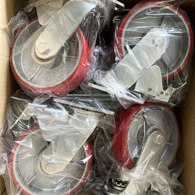 Good price Smooth tread 150mm pu caster wheels featuring ball bearing suitable for heavy duty industrial carts equipment and machinery online
