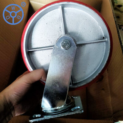 Good price Smooth Tread Polyurethane Casters Featuring Ball Bearing and Total Lock Brake Type Heavy Duty Durable Wheels Suitable for Industrial Applications online