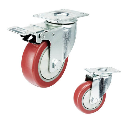 70kg Loading 4 Inch ISO9001 Pvc Ball Bearing Swivel Casters
