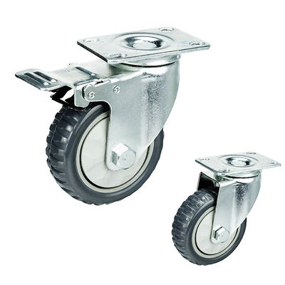 buy 80KG Loading 125mm Medium Duty Casters With Dust Cover online manufacturer
