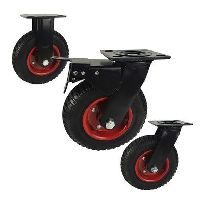 200mm 462lbs Capacity Heavy Duty Casters With Total Brake