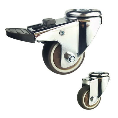 75mm TPR Furniture Swivel Casters For Chairs Cabinets