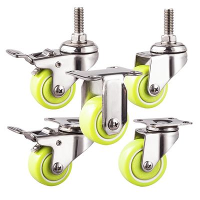 Rustproof 40mm Stainless Steel Casters For Electric Appliance