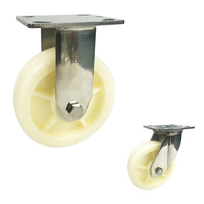 200mm 880lbs Capacity Stainless Steel Casters No Marking