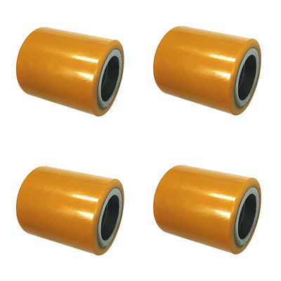 Polyurethane 80mm Pallet Jack Roller Wheels With 1870lbs Capacity