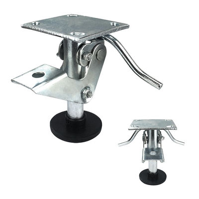 660lbs Loading Floor Locks For Carts , 5" Steel Floor Lock Casters