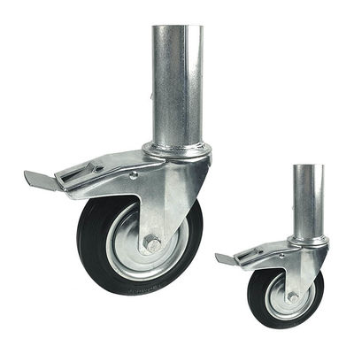 160mm 120kg Capacity Scaffolding Wheel Heavy Duty With Double Brake