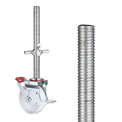 400kg Loading 150mm PA Scaffolding Wheels With Threaded Stem