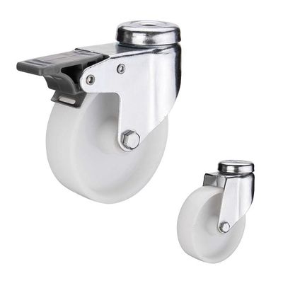 38kg Loading 50mm Nylon Wheels , ISO9001 Heavy Duty Nylon Caster Wheels