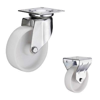 38kg Loading 50mm Nylon Wheels , ISO9001 Heavy Duty Nylon Caster Wheels