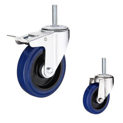 ISO9001 242lbs Capacity 6 Inch Rubber Caster Wheels