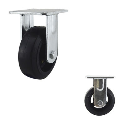 OEM 125mm Heavy Duty Casters 200kg Capacity Fixed Plate