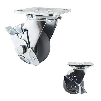 100mm soft Thermoplastic Rubber Heavy Duty Lockable Casters