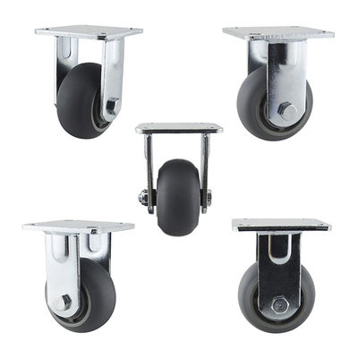 Rigid 440LBS 4 Inch Rubber Swivel Caster Wheels Silent Floor Protecting