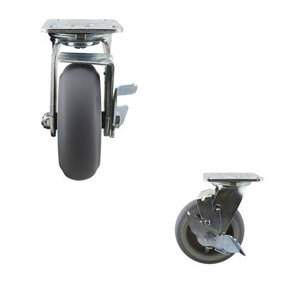 5x2 Inch 506LBS Top Plate  Swivel Lock Ball Bearing Casters