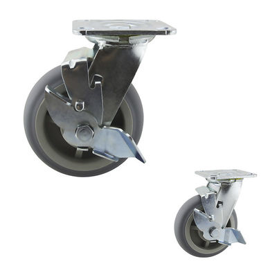 5x2 Inch 506LBS Top Plate  Swivel Lock Ball Bearing Casters