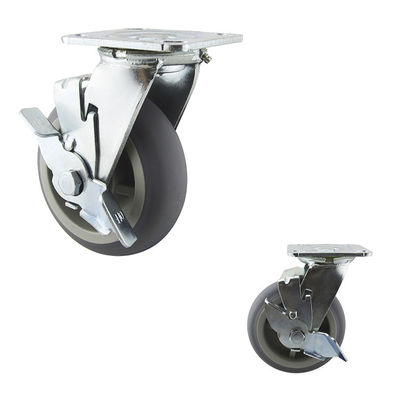 5x2 Inch 506LBS Top Plate  Swivel Lock Ball Bearing Casters