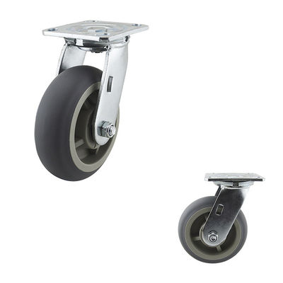 6 Inch  550LBS Heavy Duty Industrial Locking Swivel Plate Caster Wheels