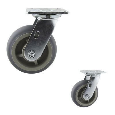 6 Inch  550LBS Heavy Duty Industrial Locking Swivel Plate Caster Wheels