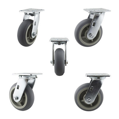 6 Inch  550LBS Heavy Duty Industrial Locking Swivel Plate Caster Wheels