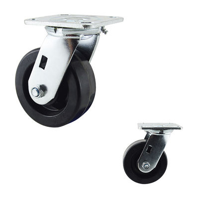 Black Heat Resistant swivel Oven Trolley 5 Inch Replacement Caster Wheels