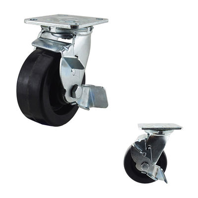 125mm Diameter 770LBS Swivel Lock Heat Resistant Caster Wheels