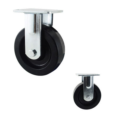 150mm 6 Inch Black Heat Resistant Fixed 400kg Heavy Duty Rigid Casters