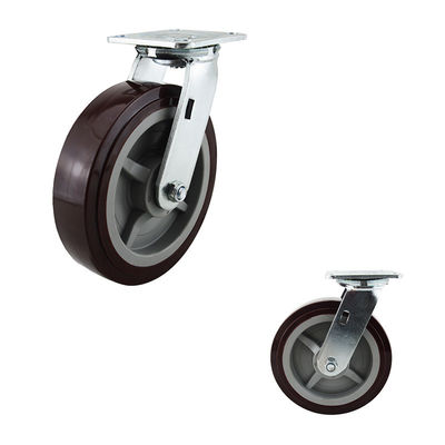 Flat Tread  200mm Silent Wheel 300kg Swivel PU Castor