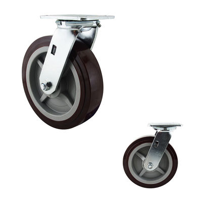Flat Tread  200mm Silent Wheel 300kg Swivel PU Castor