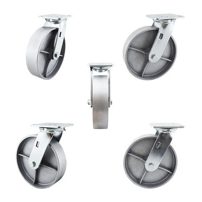 Solid Core 8 Inch 660LBS Capacity Furniture Swivel Plate Caster Wheels