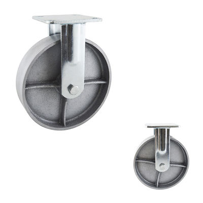 200mm Diameter 300kg Load Capacity Cast Iron Metal Trolley Wheels