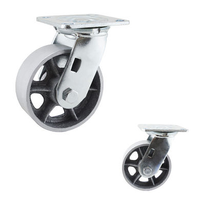5 Inch Hollow Core Iron Swivel Plate Industrial Caster Wheels