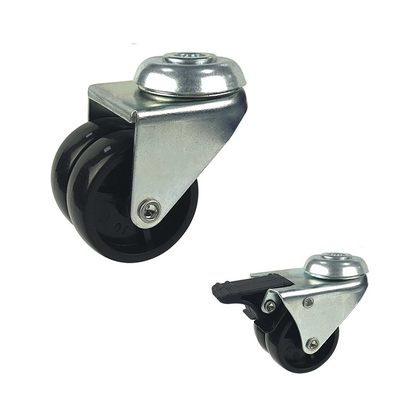 3 Inch Black Color 198lbs Capacity Light Duty Casters