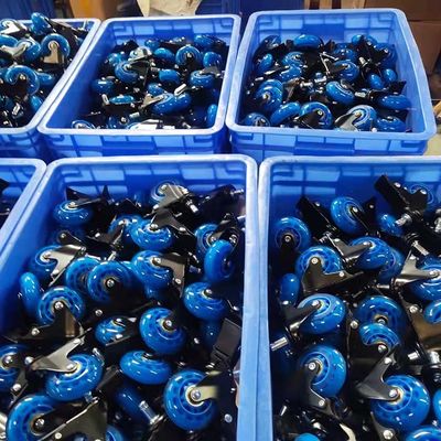 2.5 Inch Office Chair Casters Transparent PU Casters Sets Silent Wheels For Furniture