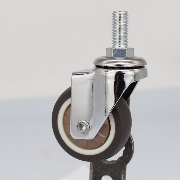 Threaded Stem Furniture Casters Chemical Resistant Wheel M10x25mm TPR